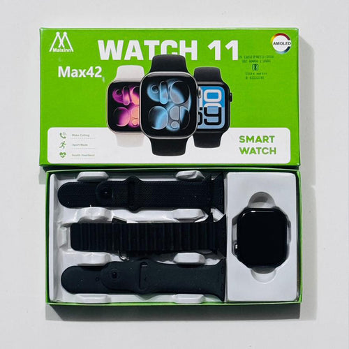 Watch 11 Max42 AMOLED Smart Watch | Bluetooth Calling Smartwatch