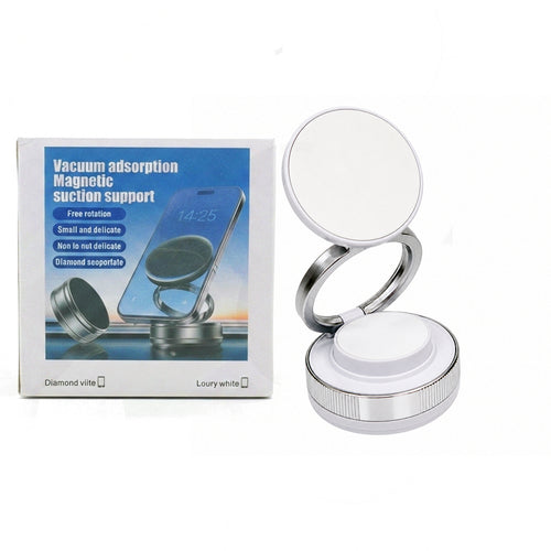 360° Magnetic Vacuum Suction Phone Holder | Foldable Mobile Stand