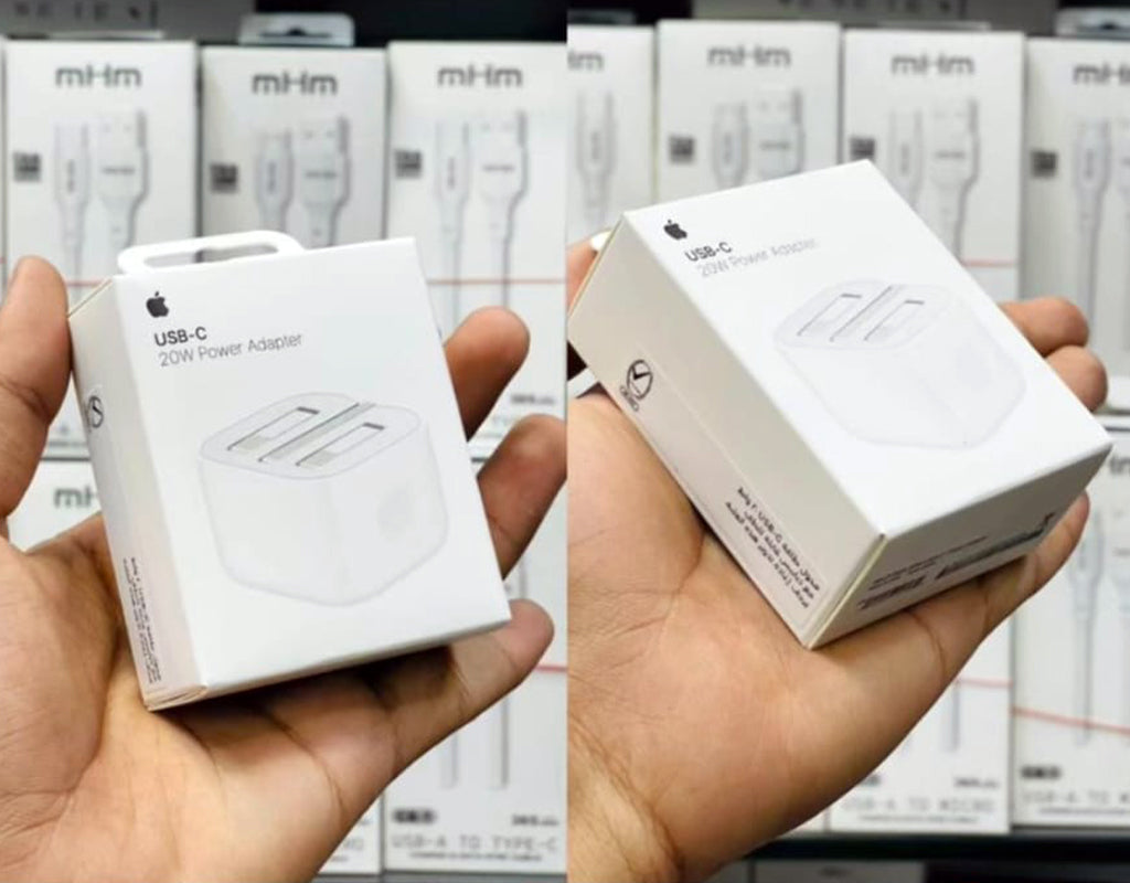 Apple 20W USB-C Fast Charger | Original 20W Power Adapter (US 3-Pin Plug)
