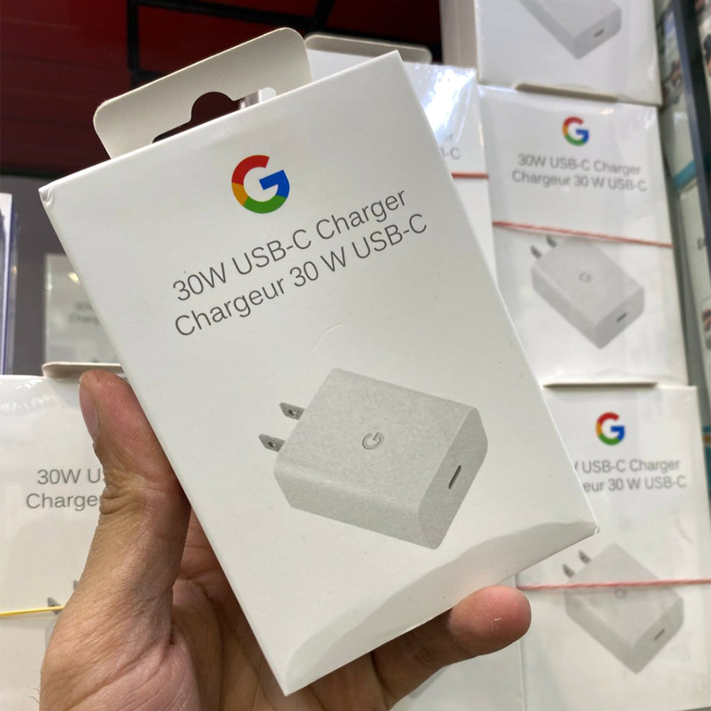 Google 30W USB-C Fast Charger | Original 30W USB-C Power Adapter (US 2-Pin Plug)