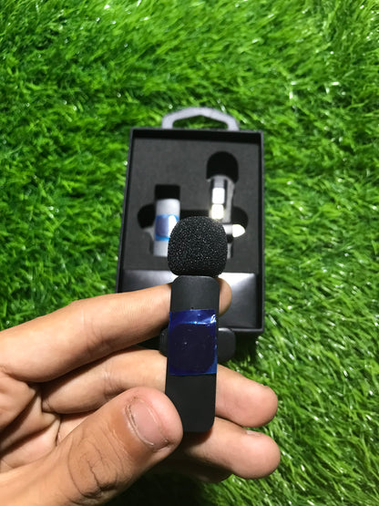K8 Single Premium Wireless Microphone | Type-C + Lightning Clip-On Mic for Android & iPhone