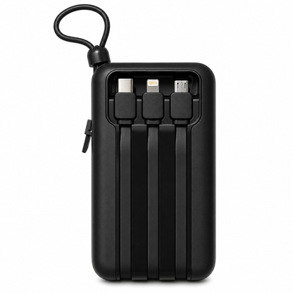 Yoobao 20000mAh 22.5W Fast Charging Power Bank with Built-in USB-C, Lightning & Micro USB Cables